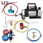 High Quality Air Vacuum Pump Hvac Manifold Gauge Set Combo 3CFM And R134A Kit. Fixed Price $89.10.