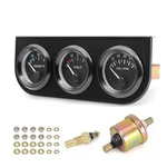 Byyouiv 3-IN-1 Triple Gauge Kit Oil Pressure, Voltage & Water Black. Fixed Price $44.29.