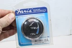 Nos Faria Marine 13709 Omc Trim Gauge Cssb Chrome Bezel, Black Face. Fixed Price $24.99.