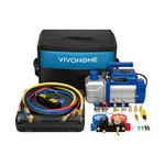 Vivohome 110V 1/3 Hp 5CFM Single Stage A/c Vacuum Pump And 4 Way Manifold .... Fixed Price $171.35.