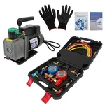 1/3 Hp 4 Cfm Air Vacuum Pump Manifold Gauge Set Hvac Refrigerant Kit. Fixed Price $104.76.