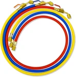 1/4" Hvac With Ball Valves End, 800 Psi 48" Hoses Set, Blue. Fixed Price $29.58.