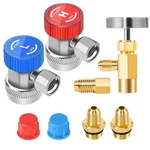 Jifetor Ac R134A Adjustable Quick Coupler Adapter And Refrigerant Can Tap.... Fixed Price $32.99.