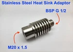 Stainless Heat Sink Adaptor For High Temp Pressure Gauge Sensor M20 Bsp 1/2. Fixed Price $27.90.