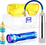 Oil And Dye Injector Kit With 1/4" Connector Compatible Sae Flashlight Uv. Fixed Price $47.72.