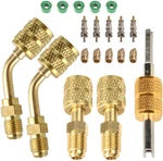 Mini Split System Brass Charging Adapter 5/16 To 1/4 Inch Hvac Refrigeration. Fixed Price $23.18.