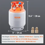Vevor 30LB Refrigerant Recovery Tank Hvac Cylinder W/ Float Switch. Fixed Price $89.95.