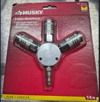 Husky 3-WAY Manifold 1/4IN Universal HDA31300. Fixed Price $19.99.