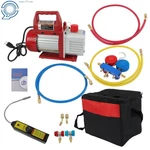 4CFM 1/3HP Air Vacuum Pump Rotary Vane Hvac A/c Refrigeration Kit Manifold Gauge. Fixed Price $102.76.