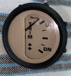 Faria Euro Beige Black Trim Tilt Gauge Evinrude Suzuki Johnson Outboard. Fixed Price $19.99.