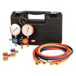 Heavy Duty Aluminum R-134A Manifold Gauge Set W 120 Fjc. Fixed Price $181.67.