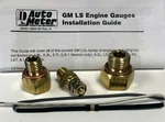 Auto Meter 5284 Gauge Adapter Installation Fitting Kit Sensor Gm Ls Engine. Fixed Price $50.75.