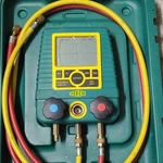 Refco Digimon 2-VALVE Digital Manifold Pressure Gauge Set W/ Red/yellow Hoses. Fixed Price $80.00.