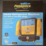 Fieldpiece SM382V Digital Wireless 3-VALVE Manifold W/ Micron Vacuum, R-454B. Fixed Price $530.00.