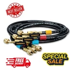 Fieldpiece HR3B Ball Valve Refrigerant Hose Set (3) With Color Tags - 1/4" X. Fixed Price $69.15.