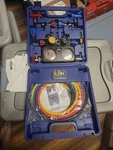 New Omt Orion Motor Tech 4-VALVE Manifold Gauge Set DMG-12MB-4W With Case. Fixed Price $39.99.