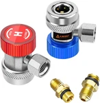 Ac R134A Adjustable Quick Coupler Adapters Work As Auto Air Conditioning Manifol. Fixed Price $21.84.