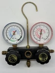 Mac Tools Hvac Manifold Gauge Set Dual Knob Brass Fittings - Made Usa. Fixed Price $79.99.