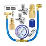 A/c Freon Recharge Hose Kit - W/ Gauge & Piercing Valve R134A. Fixed Price $30.98.