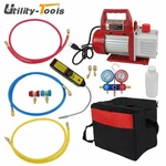 4CFM 1/3HP Manifold Gauge Air Vacuum Pump Rotary Vane Hvac A/c Refrigeration Kit. Fixed Price $101.81.