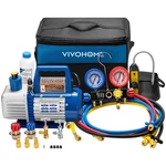 Vivohome 4CFM 1/3 Hp Vacuum Pump Manifold Gauge Set VH1690. Fixed Price $259.99.