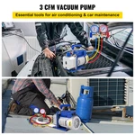 3CFM 1/4HP Single Stage Air Vacuum Pump Hvac R134A R12 R22 R410A A/c Refrigerat. Fixed Price $119.87.