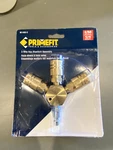 Primefit M1406-5 3-WAY Hex Style Air Manifold Industrial 6-BALL Brass Fitting. Fixed Price $18.00.