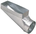 Imperial GV0668-C Galvanized 4" X 12" To 6" Hvac Register End Boot Pack Of. Fixed Price $38.90.