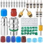 Car Air Conditioner A/c Valve Core Sealing Ring Kit R12/R22 R134A Tire Valv.... Fixed Price $25.91.