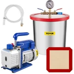 3 Gallon Vacuum Chamber Kit Stainless Steel Degassing 12L. Fixed Price $169.61.