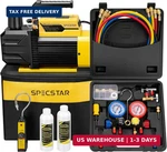 Specstar 3/4 Hp 7.2 Cfm Stage Hvac Vacuum Pump And Way Manifold Gauge Set. Fixed Price $359.08.