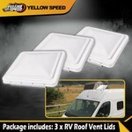 Roof Camper Rv Trailer Top Vent Cover Lid Screen Replacement 14 X Inch 3 Pcs. Fixed Price $36.23.