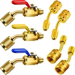 Mudder 7 Pcs Air Conditioning Refrigerant Compact Ball Valve 1/4 Inch Gold. Fixed Price $38.58.