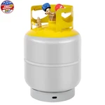 Fahkns Refrigerant Recovery Tank 30 Lb With 1/4 Sae Y-valve Reusable.... Fixed Price $163.30.