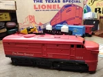 Vtg Gauge Lionel Texas Special Train Set Cars Airplane 1055 Loco Works W/box. Fixed Price $299.95.
