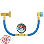 Ketofa R1234YF Refrigerant Charge Hose Kit With Gauge Can Opener. Fixed Price $27.99.