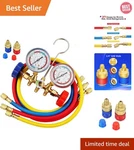 R134A Manifold Gauge SET,3 Way Ac Diagnostic For. Fixed Price $35.69.
