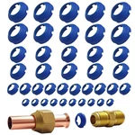 40 Pack Starter Leak-free Sae Flare Fitting (1/4", 3/8", 1/2", 5/8"), Hvac Le.... Fixed Price $160.09.