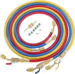 Refrigerant Charging With Ball Valve 3-COLOR 60 R410A Hvac Hoses Kit. Fixed Price $50.93.