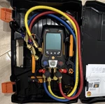 Testo 557S Digital Manifold Gauge Set 4-VALVE With Hoses And Carrying Case. Fixed Price $600.00.