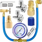 Refrigerator Freon Recharge Hose With Gauge Kit-a/c R134A R12 R22,UNIVERSAL.... Fixed Price $32.57.