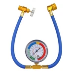 R134A Ac Recharge Hose Kit With Gauge And Valve Universal Car Refrigerant Tool. Fixed Price $22.25.