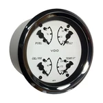 Vdo Cockpit Marine 85MM (3-3/8") 4 Gauge White Dial/bezel 110-15800. Fixed Price $89.99.