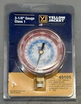 Yellow Jacket Usa 49105 Large 3-1/8 Dry 0-500 Psi Red Flutterless Pressure Gauge. Fixed Price $79.99.