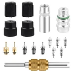 Ihotder 17PCS Ac Valve Core Kit For Car Conditioning REPAIR,R12 To R134A .... Fixed Price $12.05.