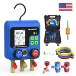 Hvac Refrigeration Manifold Gauge Set 2-VALVE R-134A R12 R410A 3-COLOR Hoses. Fixed Price $93.59.