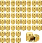 1/4 Flare Cap, Round Brass W/neoprene Ring Seal Hvac Valve CAPS(50 Yellow. Fixed Price $26.05.