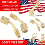 Brass R410A Adapter Set With 45 Angle Thimble For Mini Split Ac Systems. Fixed Price $15.19.