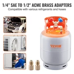 30LB Refrigerant Recovery Reclaim Cylinder Tank With 400 Psi Liquid Rated Valv. Fixed Price $85.78.