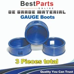3 Pack Protective Boots For Gauge, Blue. Fixed Price $24.99.